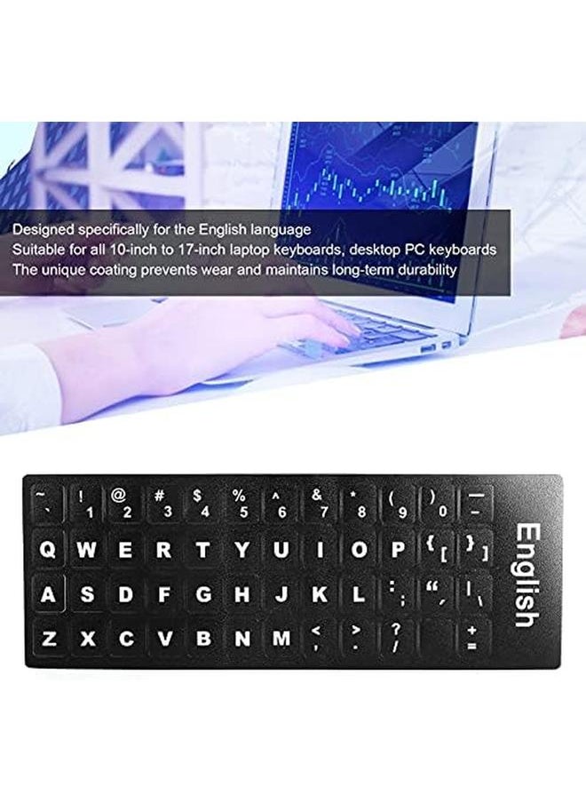Keyboard Sticker English Keyboard Sticker Replacement Keyboard Sticker Accessory Computer Keyboard Sticker For Desktop Pc Laptop Accessory