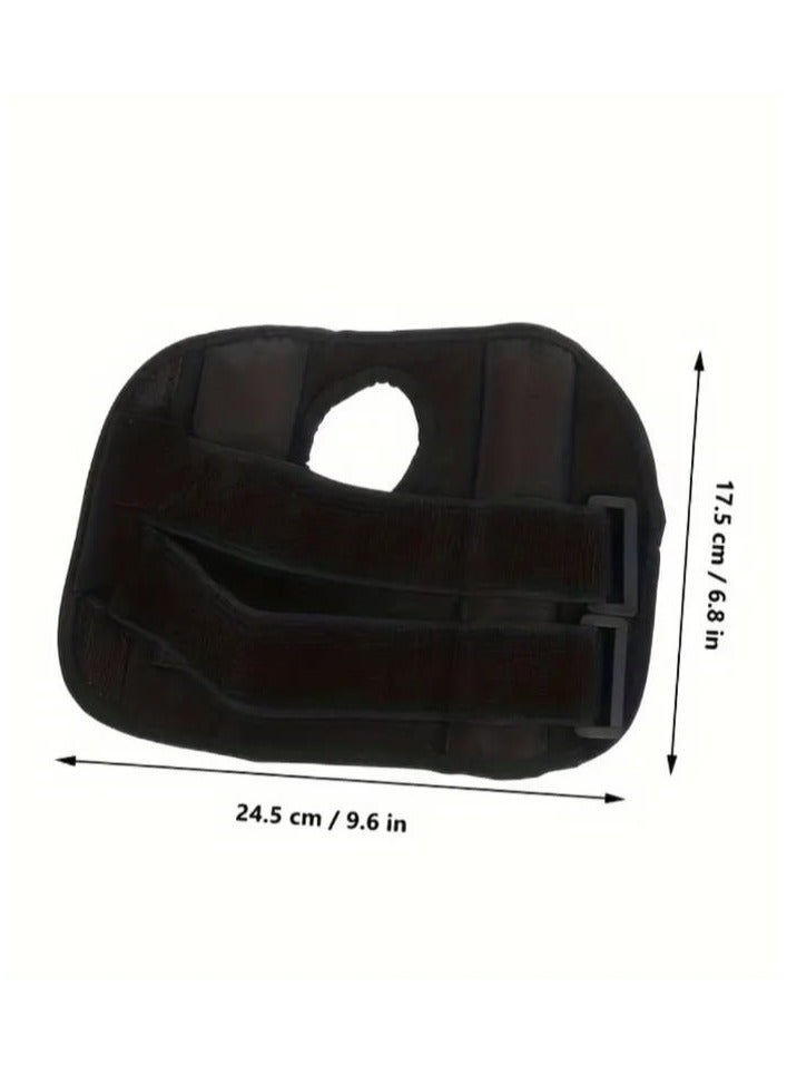 فكس دعامة معصم قابلة للتعديل معززة بجبائر من الألومنيوم علوية وسفلية ، دعامة مناسبة لتثبيت اليد فى حالات الإلتواء والتهاب الأوتار والمفاصل ، دعامة يد قابلة للتنفس وبطول 17.5 سم اسود - Image 5