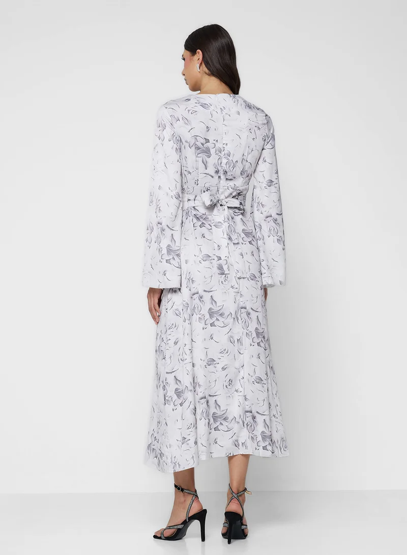 خزانة Floral Print Dress