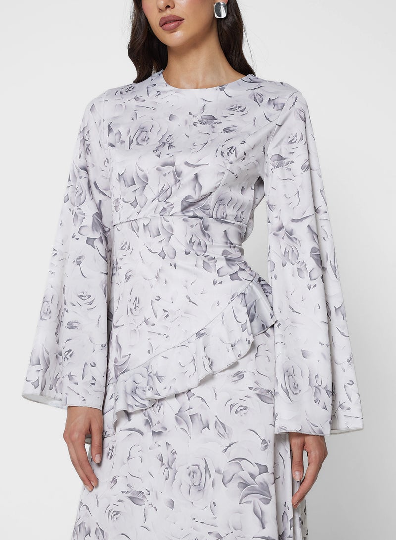 Khizana Floral Print Dress - Image 3