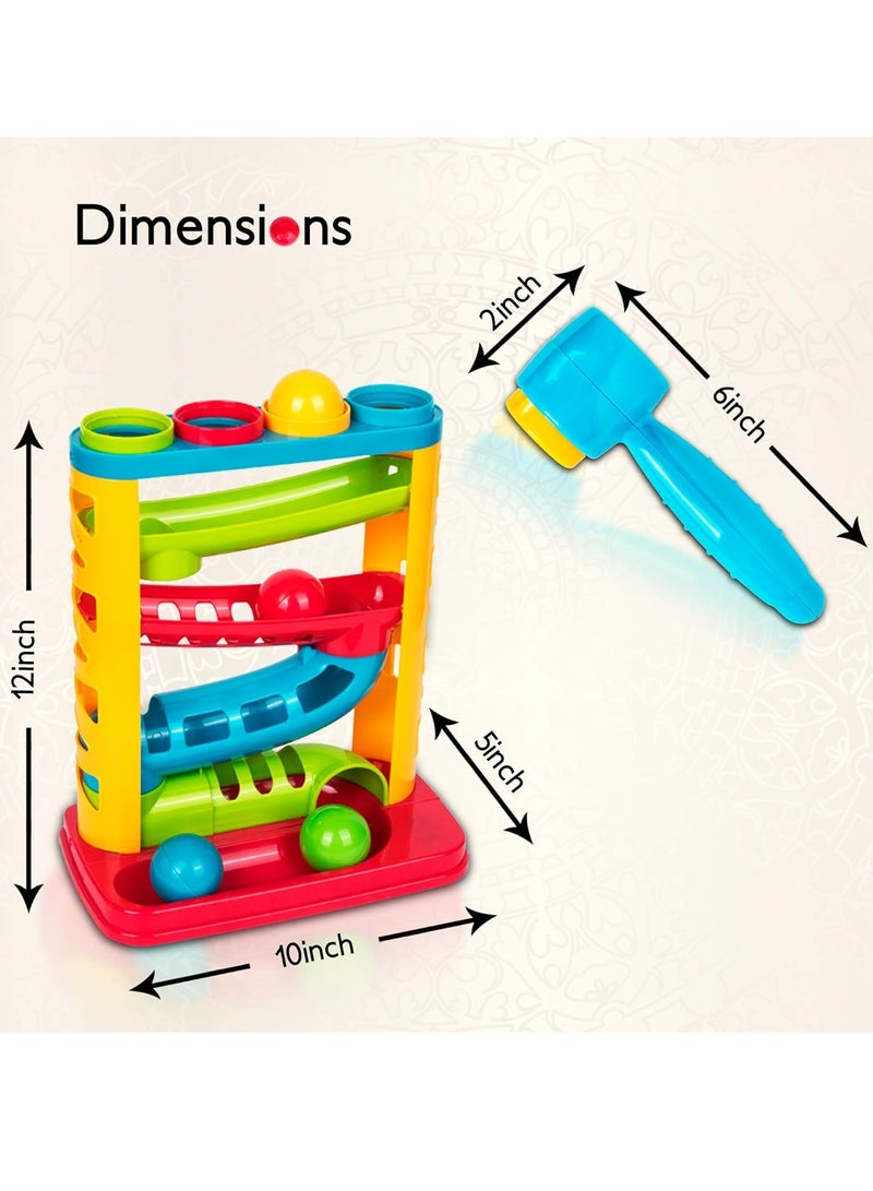 Durable Pound A Ball Toys for Toddler, Stacking, Learning, Active, Early Developmental Hammer Montessori Toys, Fun Gifts for Boy  Girl - STEM Educational Toy - Great Birthday Gift Ages 1 2 3 - Image 5