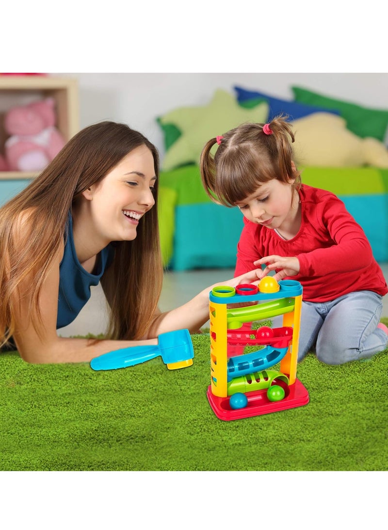 Durable Pound A Ball Toys for Toddler, Stacking, Learning, Active, Early Developmental Hammer Montessori Toys, Fun Gifts for Boy  Girl - STEM Educational Toy - Great Birthday Gift Ages 1 2 3 - Image 4