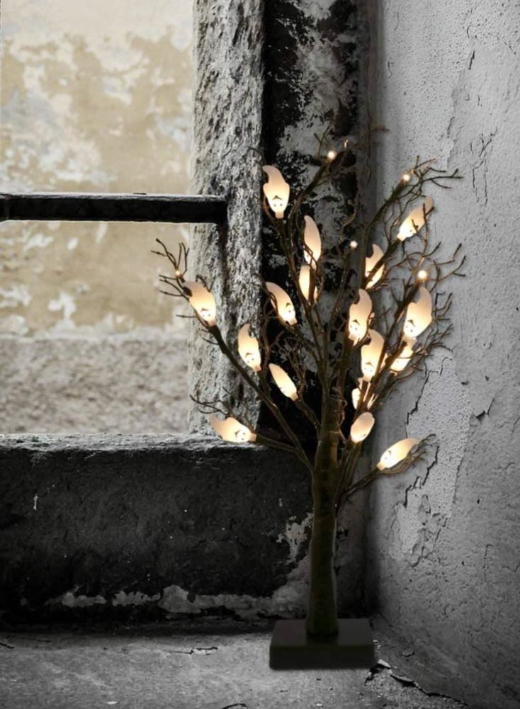 Salla Ghost Tree Lamp with Warm White LED Lights 60cm - Image 5