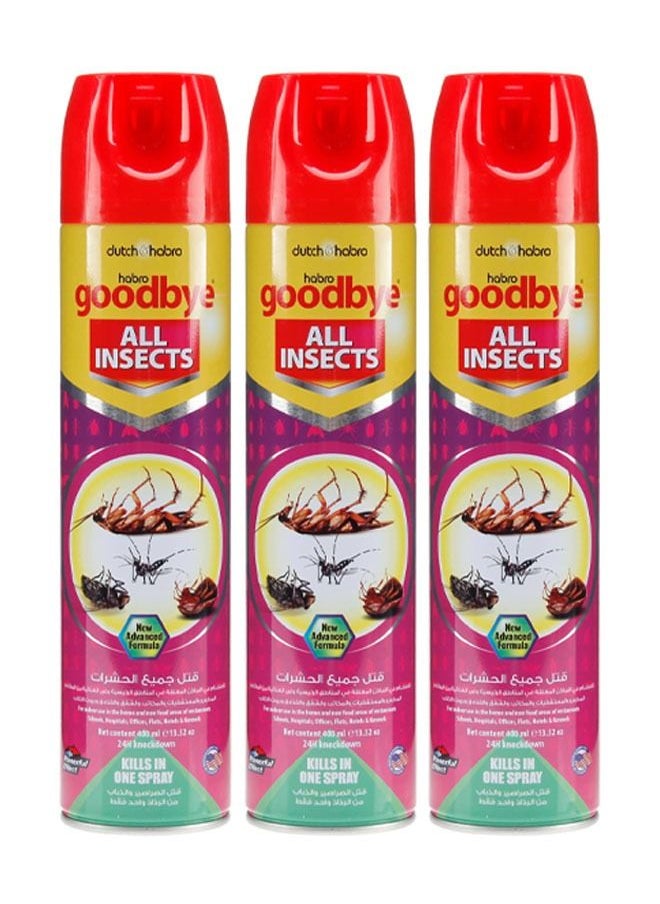 Goodbye - All Insects Killer Spray - 400 ml Pack of 3 - Image 1
