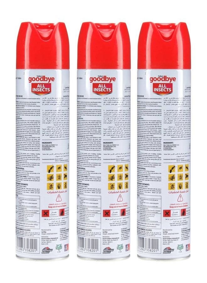 Goodbye - All Insects Killer Spray - 400 ml Pack of 3 - Image 1