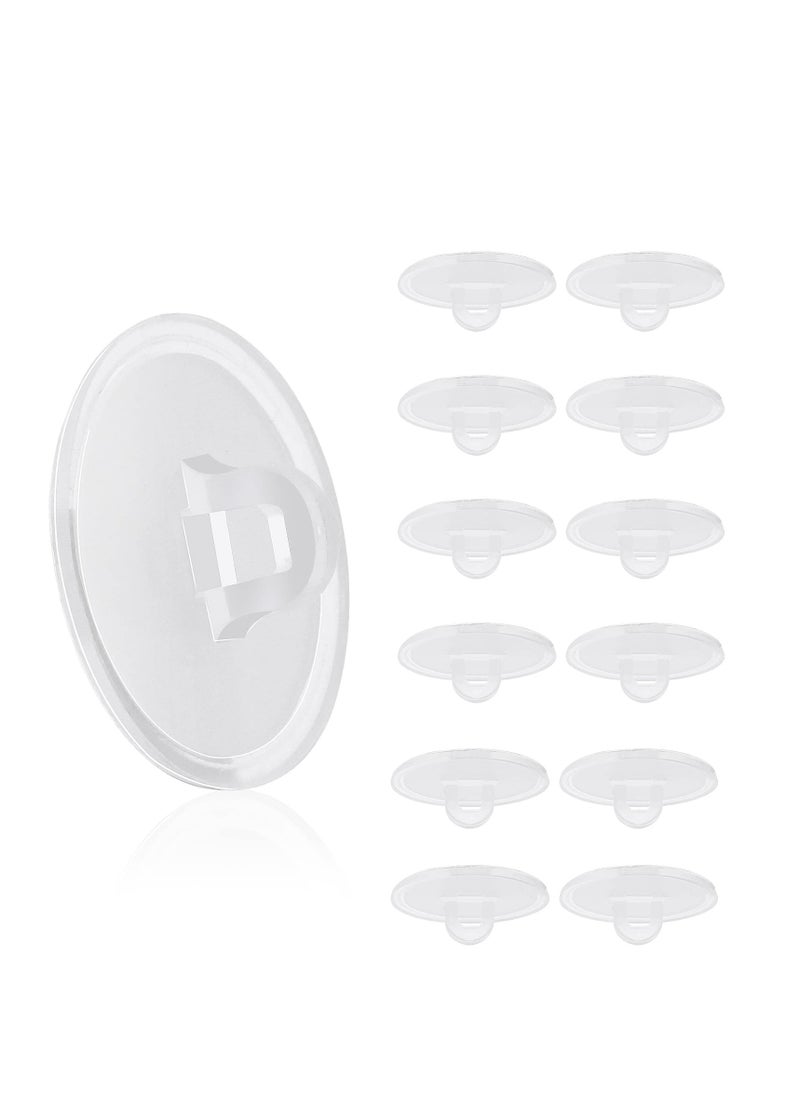 SYOSI - 50 Pcs Self Adhesive Ceiling Hooks, Heavy Duty Wall Hooks Clear Small Plastic Hooks No Drilling Transparent Round Sticky Hooks for Livingroom Hanging Suspended Decoration (20mm) - Image 1