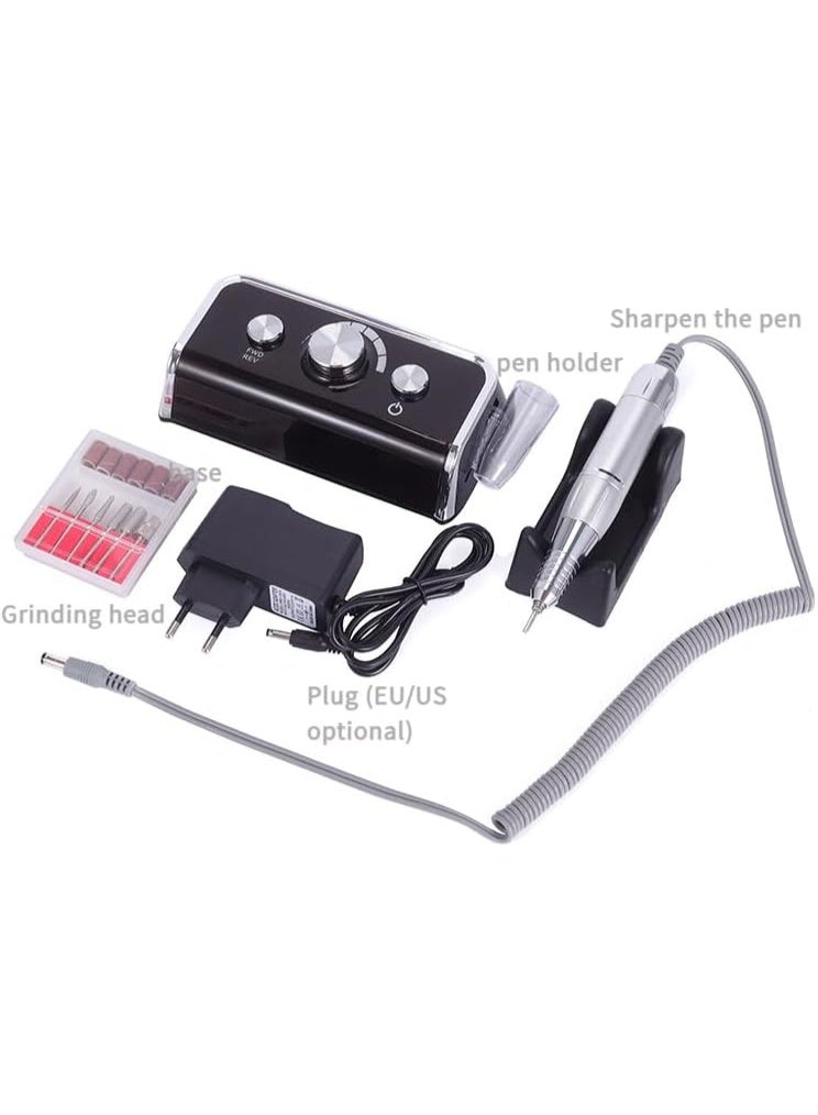Professional portable electric nail file, rechargeable, high speed 45000 RPM for nail polishing - Image 3