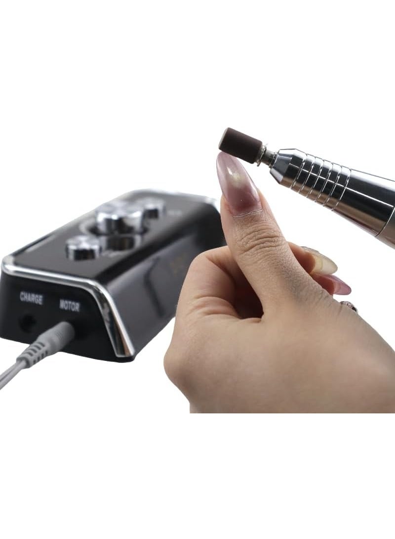 Professional portable electric nail file, rechargeable, high speed 45000 RPM for nail polishing - Image 4