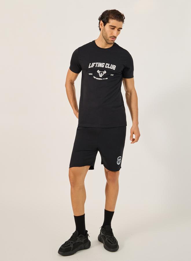 Styli Graphic Print Crew Neck Regular Fit T-Shirt  - Image 2