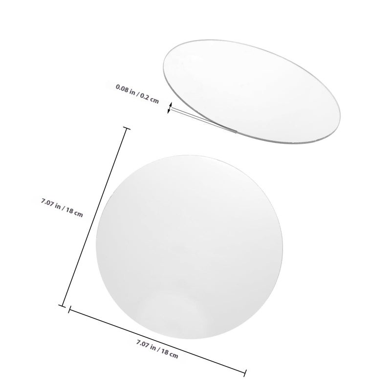 Small Frameless Acrylic Wall Mirror Decorative for Bedroom Living Room Decor - Image 3