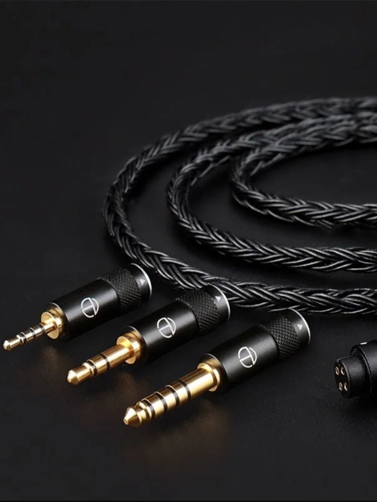 TRN T2 Pro Earphone Cable, 2.5mm Plug, 0.78mm 2-Pin, Black - Image 3