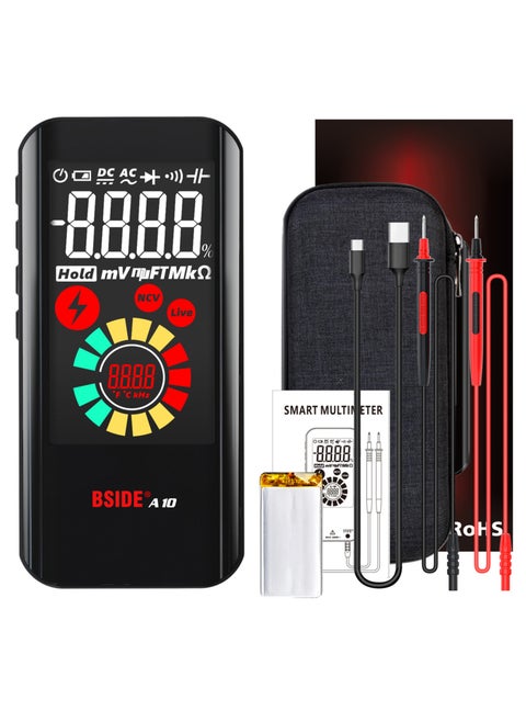 BSIDE A10 Mini Smart Digital Multimeter NCV Multifunctional Tester Voltmeter AC/DC Voltage Resistance Capacitance Frequency Diode Measuring