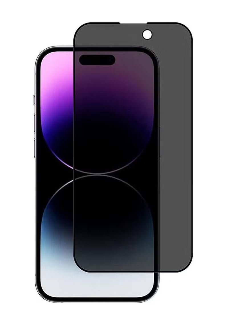 9H - IPhone 14 Pro Max Full Privacy Tempered Glass Screen Protection, Anti-Spy 9H Hardness, Full Cover Explosion-Proof Screen, [Case Friendly] [Bubble Free] - Black - Image 1