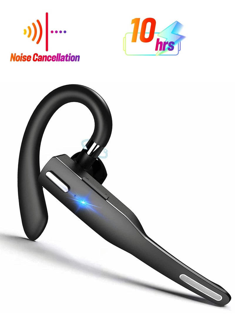 SYOSI - Bluetooth Headset Handsfree Wireless Earpiece for Mobile Phone V5.1 with Microphone Noise Cancelling 10H Talking Time Headphone Earphone Business Driving - Image 1