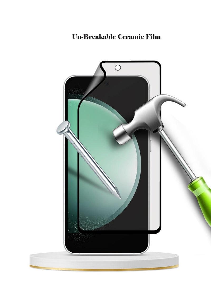Techie - 9D Matte Ceramic Screen Protector Film for Samsung Galaxy S23 FE – Smooth Feel Anti Fingerprint Bubble Free - Image 1