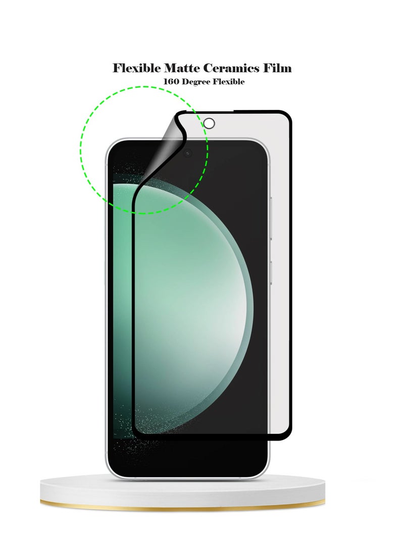 Techie - 9D Matte Ceramic Screen Protector Film for Samsung Galaxy S23 FE – Smooth Feel Anti Fingerprint Bubble Free - Image 1