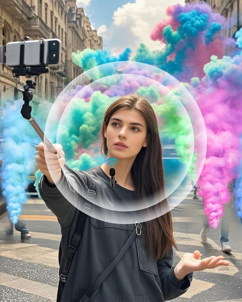 VELOMAX Mic for YouTube Wireless - Ultra-Clear Noise Reduction, 30M Stable Connection, Zero Latency, Plug & Play, Perfect Wireless mic for Youtubers Creators (Single Mic(Type C Port)) - Image 2
