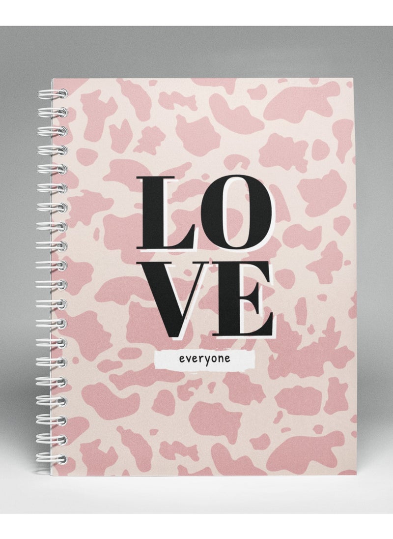 LOUD UNIVERSE - Notebook Spiral Hardcover Love Everyone - Image 1