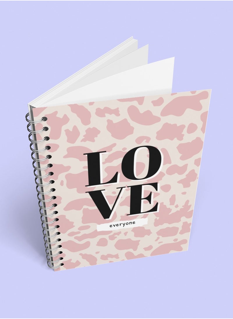 LOUD UNIVERSE - Notebook Spiral Hardcover Love Everyone - Image 1