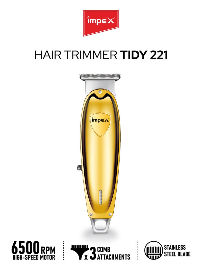 إمبكس آلة تشذيب الشعر والجسم للرجال | ماكينة تشذيب اللحية والوجه | ماكينة حلاقة كهربائية | ماكينة حلاقة قابلة لإعادة الشحن | مجموعة تصفيف لاسلكية للرجال | شفرة من الفولاذ المقاوم للصدأ، 3 أمشاط مرفقة، شحن USB | سرعة عالية، خفيفة الوزن | TIDY221 ✅ - Image 1