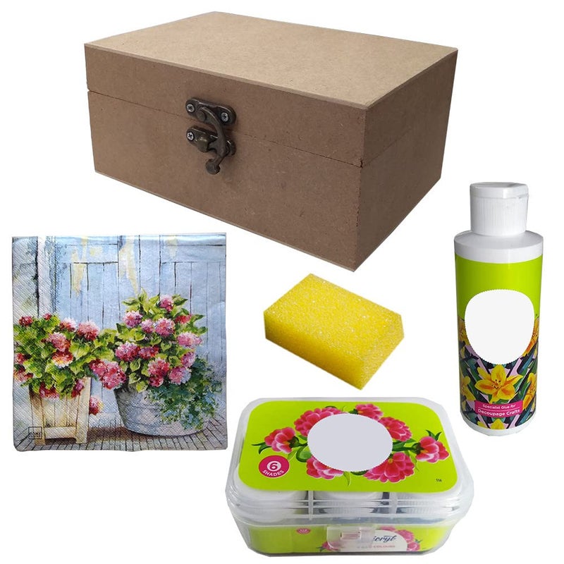 Penkraft Decoupage Art on MDF Box DIY Kit Free Video Tutorial - Image 2