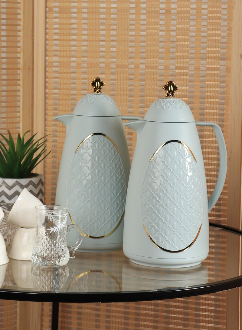 HOMEVEO 1 liter tea or coffee thermos set keeps drinks hot for a long time - Image 2