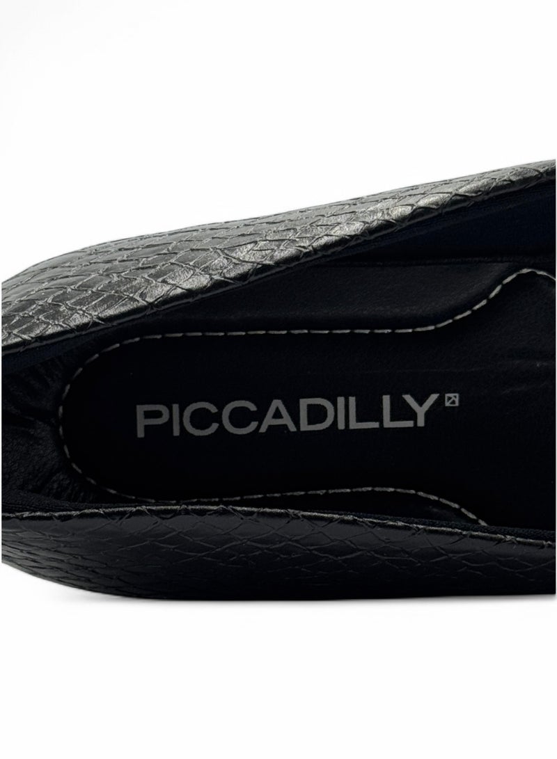 WOMEN'S BUSINESS COURT WEDGE HEELS (1.5 INCH) - BLACK - MADE IN BRAZIL
