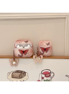 Brown Stereo Butterfly For Airpods Pro2 For Apple Bluetooth Wireless 1/2/3 Generation Headset Cute Female-Color:Brown Three-dimensional Butterfly Earphone Cover (single Shell)-Applicable Models:Airpods Pro/pro2