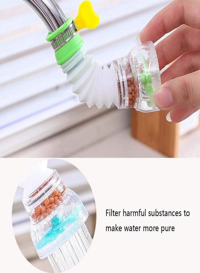 Luxoper Adjustable Flexible Kitchen Sink Tap Extender with 360 Degree Rotatable Anti-Splash Nozzle, Water Saving Faucet Sprayer, Movable Tap Filter Aerator, Expandable Shower Head Adapter for Sink - Image 4