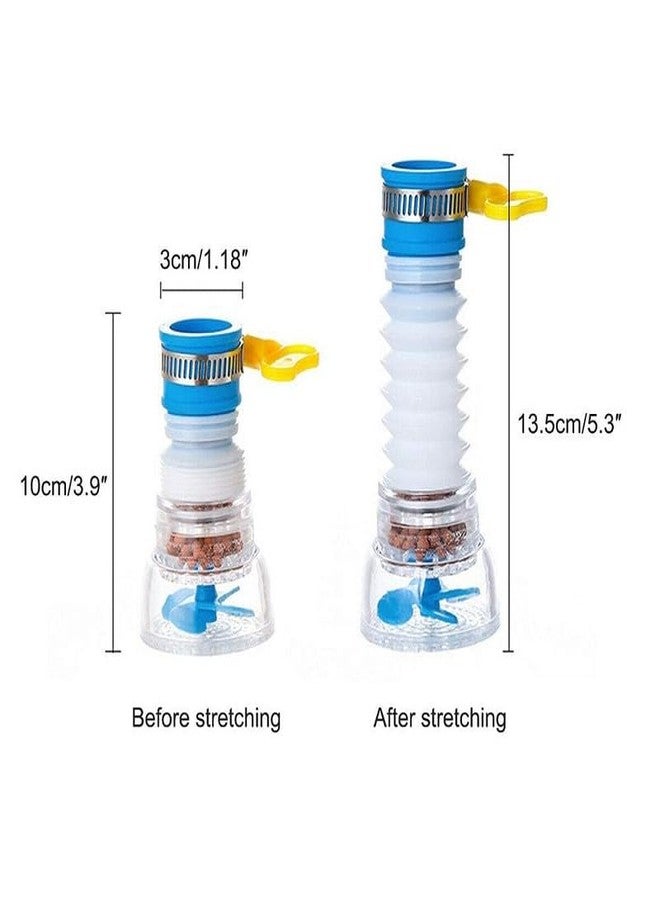 Luxoper Adjustable Flexible Kitchen Sink Tap Extender with 360 Degree Rotatable Anti-Splash Nozzle, Water Saving Faucet Sprayer, Movable Tap Filter Aerator, Expandable Shower Head Adapter for Sink - Image 3