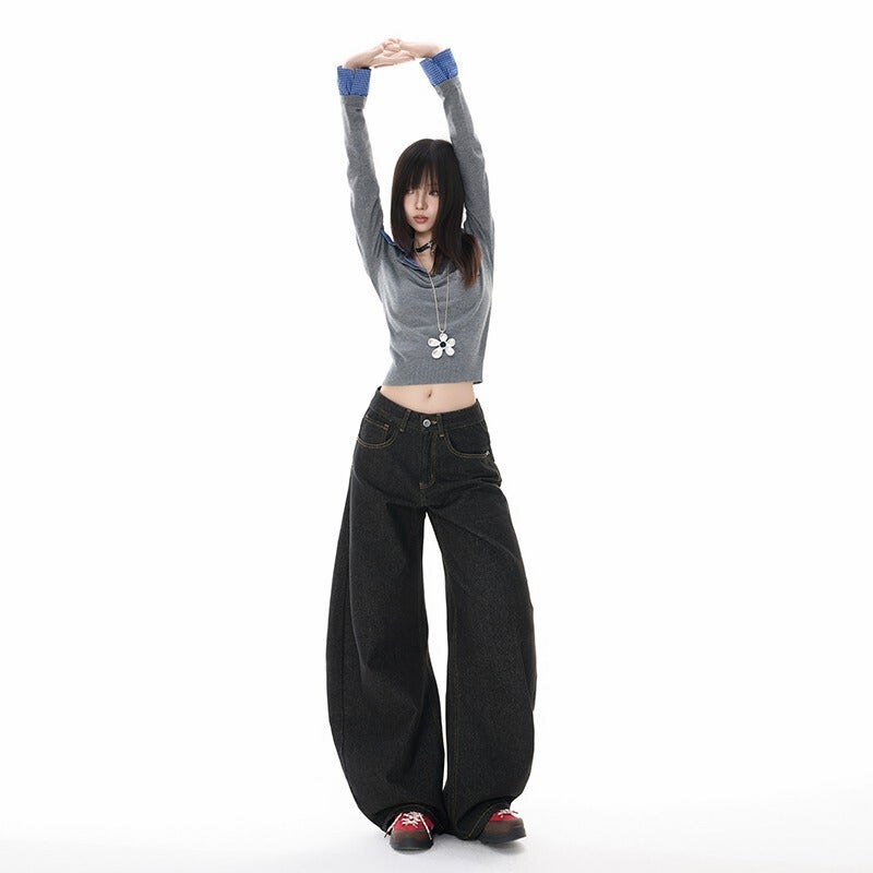 Unisex Casual Daily Denim Jeans - Image 3