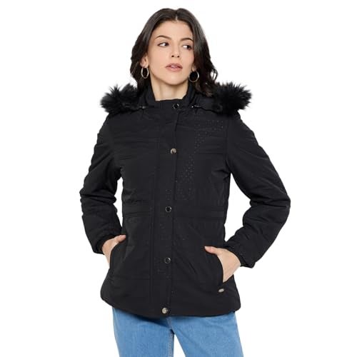 Duke Stardust Women Full Sleeve Printed Jacket (SDZ4138_Black_L) - Image 1