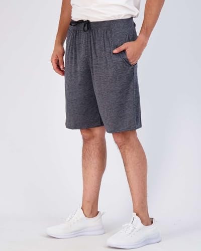 REALESSENTIALS Real Essentials Men’s 5 Pack: 9" Dry-Fit Shorts – Athletic Gym, Workout, Basketball, Running, Casual Lounge Active Pockets, Set 5, XXL - Image 2