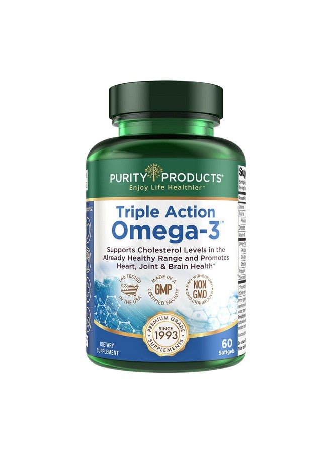 Purity Products - Triple Action Omega-3 Super Pill - 60 Softgels - Image 1