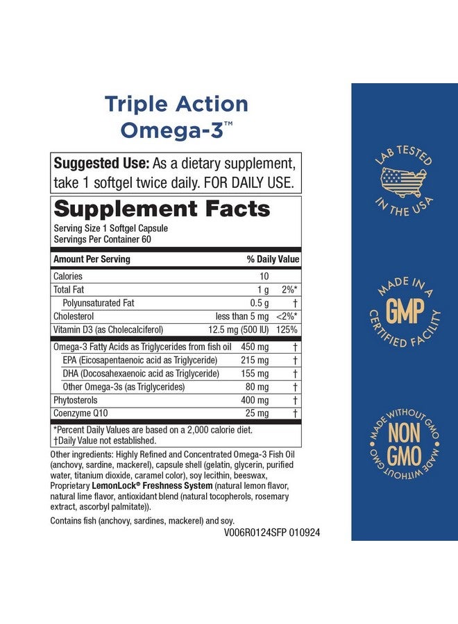 Purity Products - Triple Action Omega-3 Super Pill - 60 Softgels - Image 2