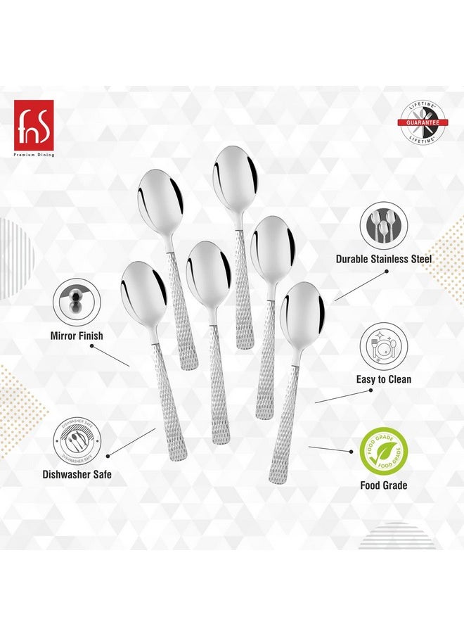 FNS FnS Madrid Baby Spoon Hammer Finish on Handle (6 Baby Spoon)  - Image 2