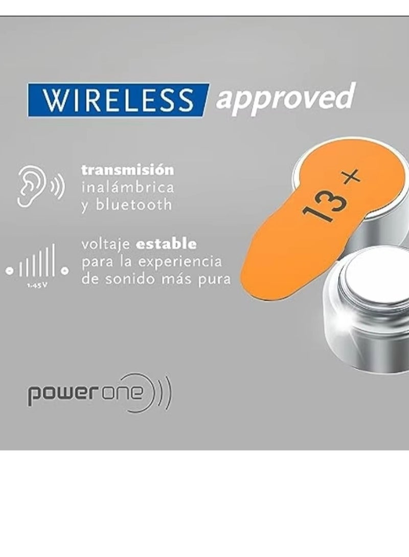 Power One 1.45V Original High Level Hearing Aid Batteries P13 Pack Of 60 Pieces  - Image 2