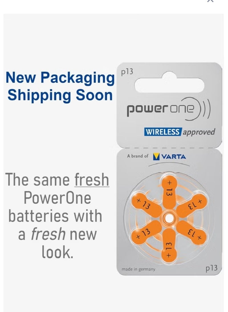 Power One 1.45V Original High Level Hearing Aid Batteries P13 Pack Of 60 Pieces  - Image 4