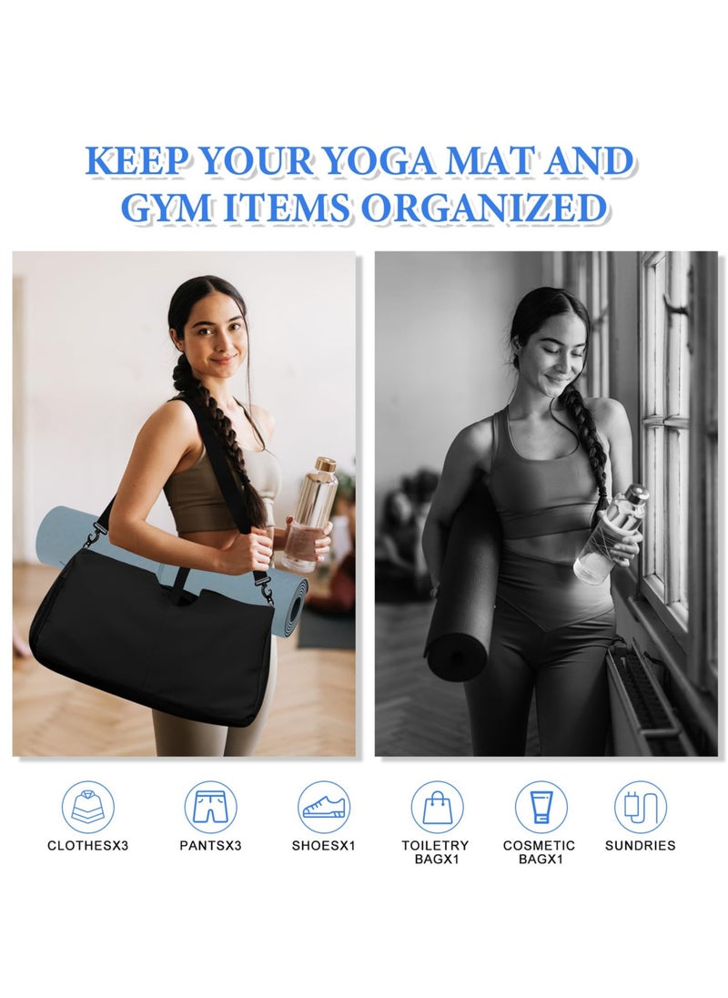 SYOSI - Yoga Bag, Mat Carriers, Large Pilates Bag, Gym Bag with Adjustable Straps and Fits All Mats Size, Yoga Mat Bag - Image 1