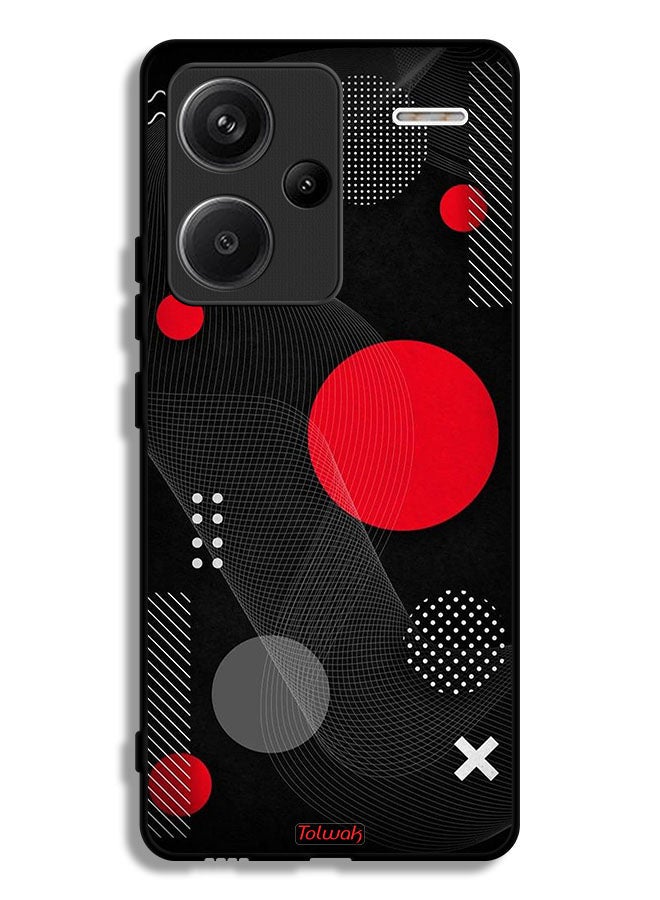 Tolwak Xiaomi Redmi Note 13 Pro Plus Protective Case Cover Round And Cross Shape Pattern - Image 1