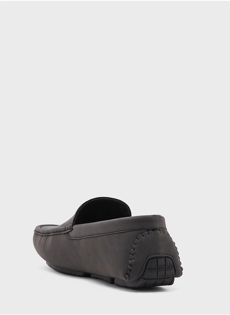 Robert Wood Webbing Detail Casual Loafers