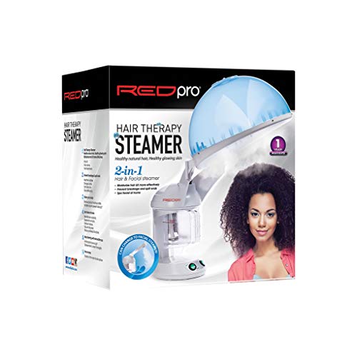 Red Pro Hair Therapy 2-in-1 Hair Steamer & Facial Steamer for Hydration Deep Cleaning, Designed for Personal Care at Home or Spa & Salon, Moisturize Hair 6x More Effectively - Image 2