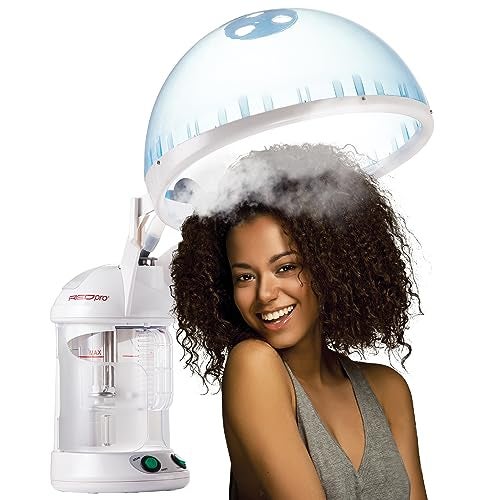 Red Pro Hair Therapy 2-in-1 Hair Steamer & Facial Steamer for Hydration Deep Cleaning, Designed for Personal Care at Home or Spa & Salon, Moisturize Hair 6x More Effectively - Image 1