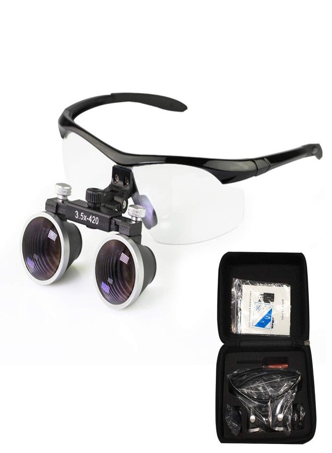 Dentasop Dental Binocular Loupes 3.5 x 429mm Magnifier (Black) - Image 1