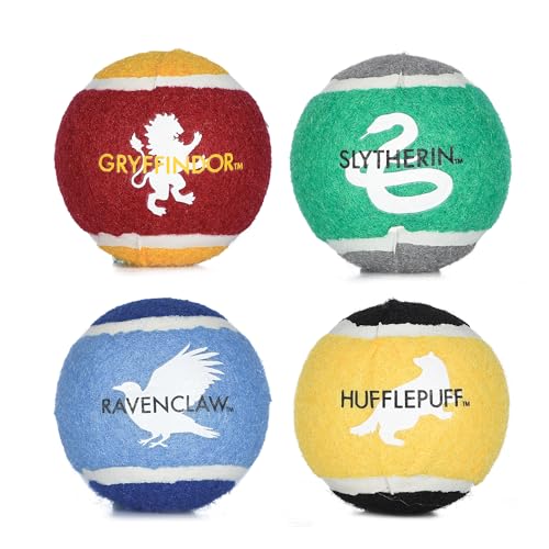 Harry Potter: 4PK Hogwarts Pride Pet Tennis Balls - 2.5" - Image 1