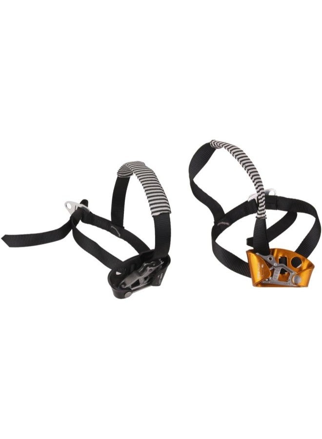Pair Left+Right Foot Rock Climbing Ascender Tree Arborist Caving Equipment Gear - Image 1
