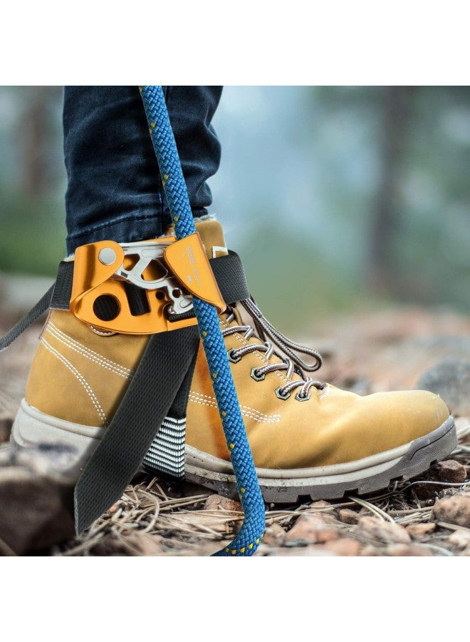 Pair Left+Right Foot Rock Climbing Ascender Tree Arborist Caving Equipment Gear - Image 5
