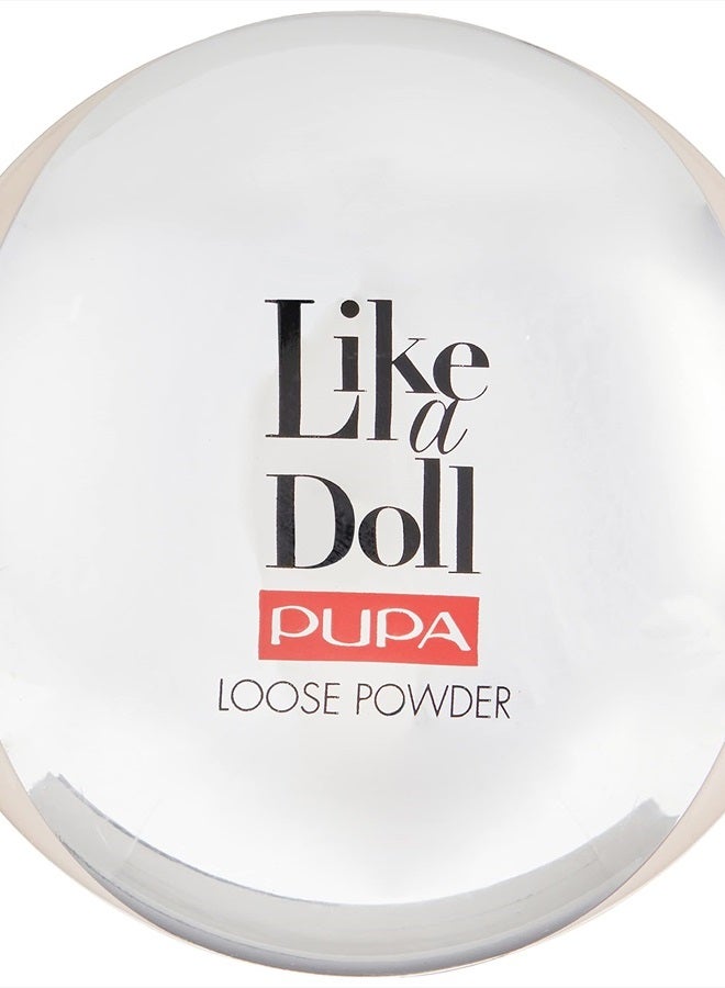 PUPA Milano Like A Doll Invisible Loose Face Powder - Gives Skin A Natural, Radiant Glow - Minimizes Fine Lines And Blemishes - Perfectly Blends With Skin - Long Lasting - 001 Light Beige - 0.32 Oz - Image 3