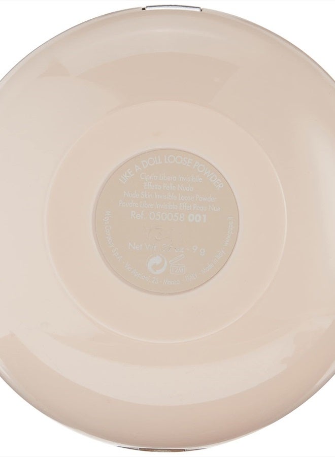 PUPA Milano Like A Doll Invisible Loose Face Powder - Gives Skin A Natural, Radiant Glow - Minimizes Fine Lines And Blemishes - Perfectly Blends With Skin - Long Lasting - 001 Light Beige - 0.32 Oz - Image 4