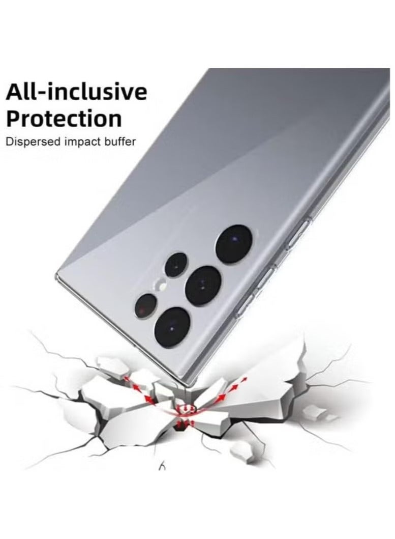 TIGER Crystal Clear Soft TPU Case for Samsung Galaxy S24 Ultra – Shockproof Flexible Transparent Cover with Anti-Yellowing Coating, Scratch-Resistant Slim Fit Design, Lightweight Durable Protection, Precise Cutouts for Camera & Buttons, Anti-Slip Grip Shell - Image 4